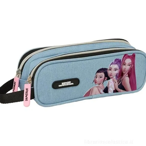 Astuccio Doppio K-pop Demon Hunters Azzurro