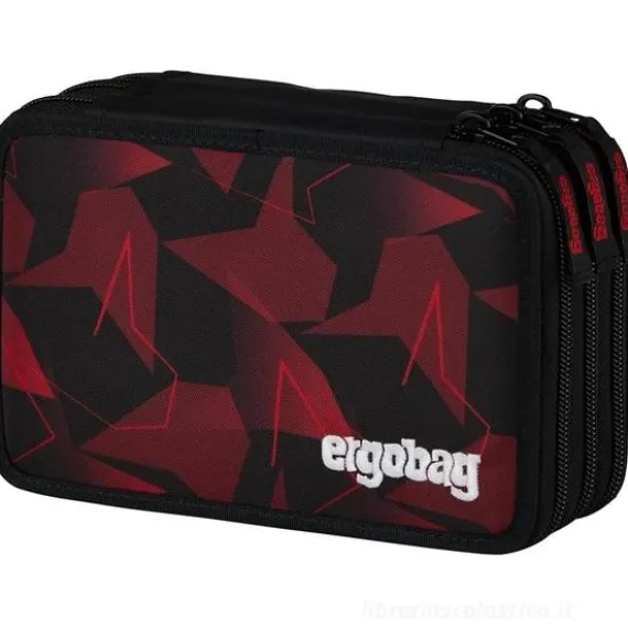 Astuccio Ergobag 3 scomparti completo Unstoppbearable - Nero