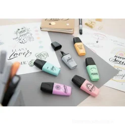 Astuccio 6 evidenziatori Stabilo Boss Mini Pastellove 2.0