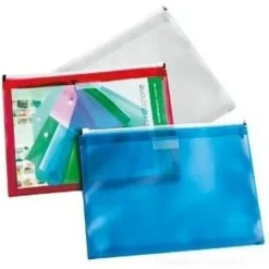 Astuccio in polipropilene con zip cm 25,5x13,5 (colori assortiti)