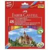 Astuccio 48 matite colorate esagonali con temperino