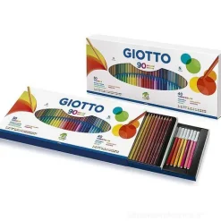 Astuccio Maxi Giotto 50 pastelli Stilnovo e 40 pennarelli Turbo Color