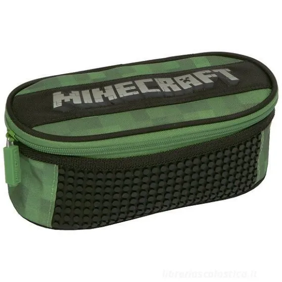Astuccio Minecraft verde e nero