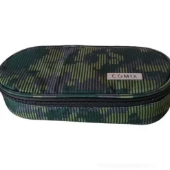 Astuccio ovale organizzato Comix All Over. Verde mimetico
