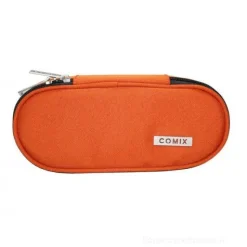 Astuccio ovale organizzato monocolore Comix. Arancione