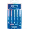 Astuccio 5 pennarelli a doppia punta Giotto Turbo Pro colori pastello