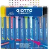 Astuccio 10 pennarelli a doppia punta Giotto Turbo Pro