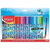 Astuccio 24 pennarelli a punta fine Ocean Life