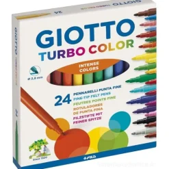 Astuccio 24 pennarelli Giotto Turbo Color punta fine (F417000)