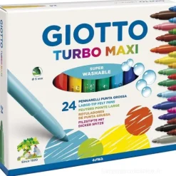 Astuccio 24 pennarelli Giotto Turbo Maxi punta grossa (F455000)