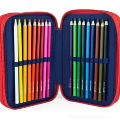 Astuccio Sonic organizzato 3zip Cerdà Scuole elementari e medie con Patch PU