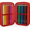 Astuccio Spiderman organizzato 3zip Cerdà Scuole elementari e medie con Patch PU e Tirazip Ragno