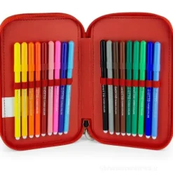 Astuccio Spiderman organizzato 3zip Cerdà Scuole elementari e medie con Patch PU e Tirazip Ragno