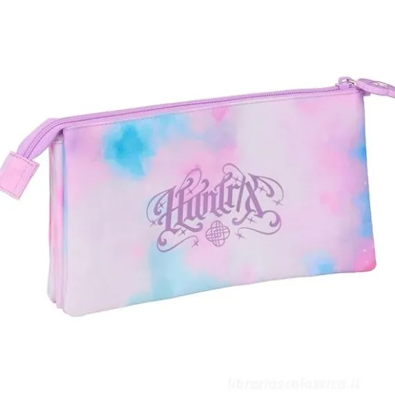Astuccio Triplo K-pop Demon Hunters Rosa