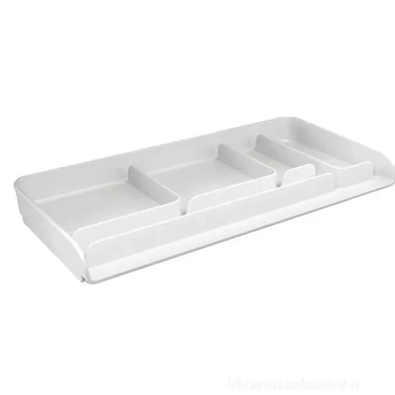 Basetta organizer porta oggetti da scrivania My Desk bianco