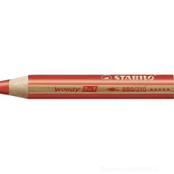 Blister 6 matite colorate jumbo Woody 3 in 1 Arty con temperino