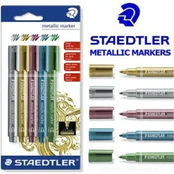 Blister 5 pennarelli Metallic Marker