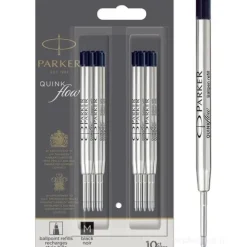 Blister 10 refill penna a sfera QuirkFlow nero