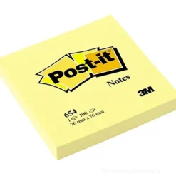 Blocchetti notes adesivi Post-It da 100 fogli 76x76 mm giallo