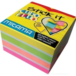 Blocchetto 500 fogli adesivi colorati 7,5x7,5 cm Stick It