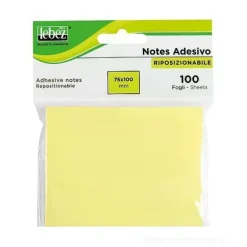 Blocchetto 100 notes adesivi riposizionabili mm 75x100 Memo Stick