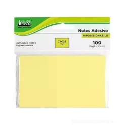 Blocchetto 100 notes adesivi riposizionabili mm 75x125 Memo Stick