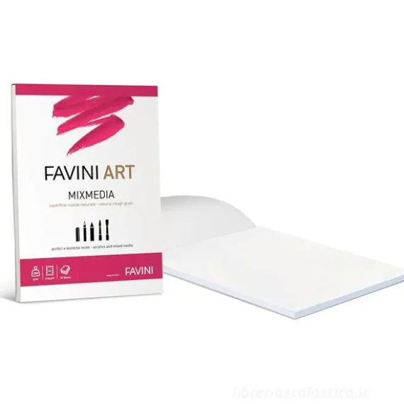 Blocco collato da disegno 20 fogli formato A4 Art Mixmedia 250 gr