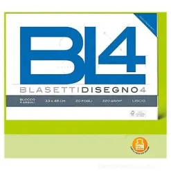 Blocco da disegno BL4 20 fogli bianchi lisci 33x48 cm