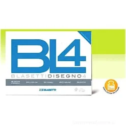 Blocco da disegno BL4 20 fogli bianchi ruvidi 24x33 cm