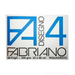 Blocco da disegno 20 fogli bianchi lisci squadrati 33x48 cm