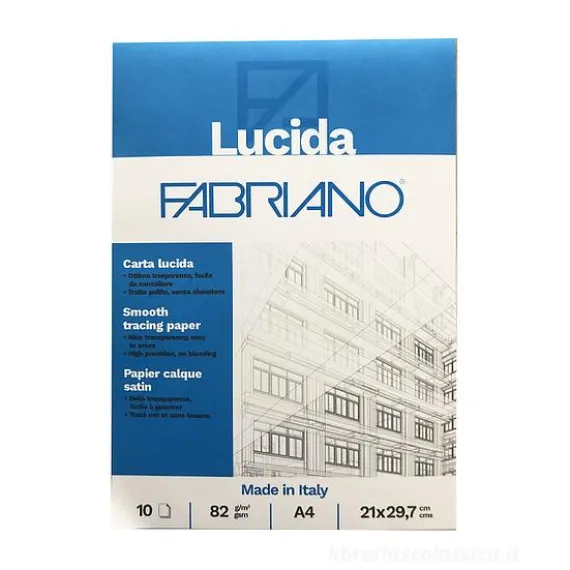 Blocco 10 fogli carta da lucido formato A4