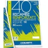 Blocco 40 fogli ricambio rinforzati per quaderni ad anelli A4 righe