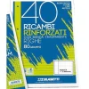 Blocco 40 fogli ricambio rinforzati per copertine ad anelli A4 righe A