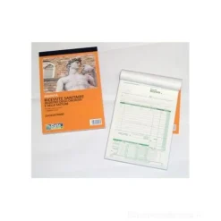 Blocco 50 ricevute sanitaria autoricalcanti cm 21,5x14,8