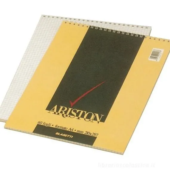 Block-notes spiralato 60 fogli quadri A4 Ariston