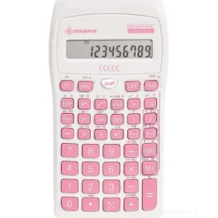 Calcolatrice scientifica Osama con custodia 10 cifre con tasti colorati Rosa (OS 84019161)