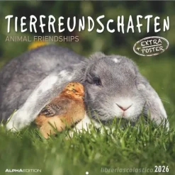 Calendario 2026 Animal Friendship cm 30x30