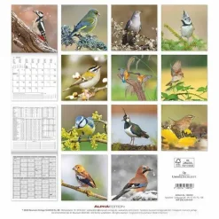 Calendario 2025 Birds cm 30x30