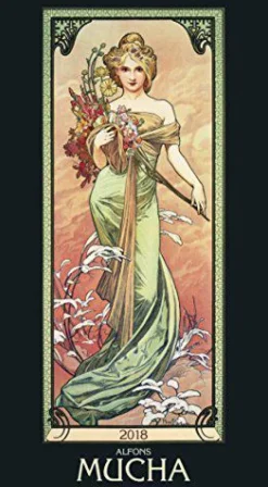 Calendario da muro Alfons Mucha 2018