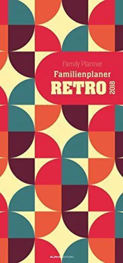Calendario da muro della famiglia Rétro 2018