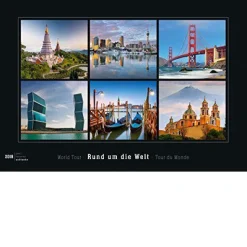 Calendario da muro Giro del mondo 2018