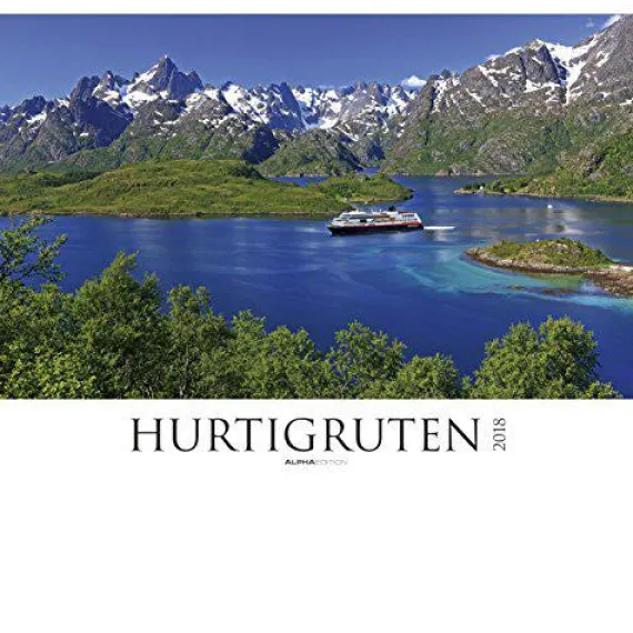 Calendario da muro Hurtigruten 2018