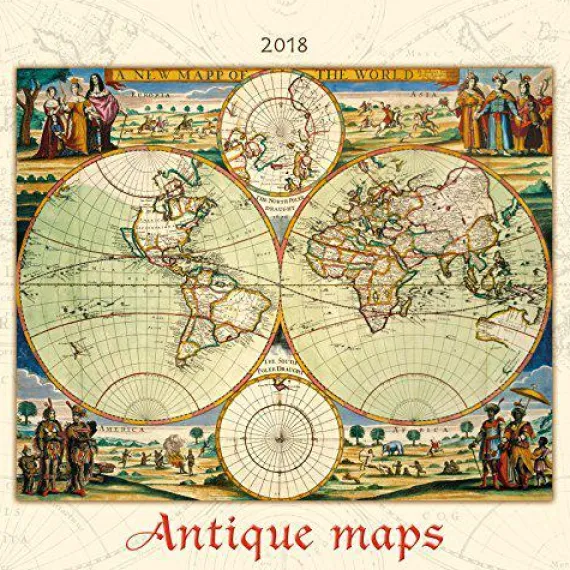 Calendario da muro Mappe antiche 2018