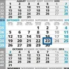 Calendario da muro olandese cinque mesi verticale 2018