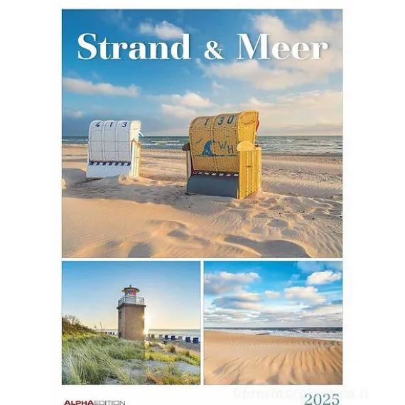 Calendario da parete 2025 Beach and Sea cm 29,7x42