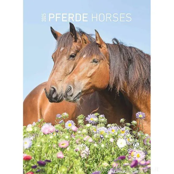 Calendario da parete 2025 Horses cm 23,7x34