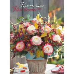 Calendario da parete 2025 Rose Dreams cm 23,7x34