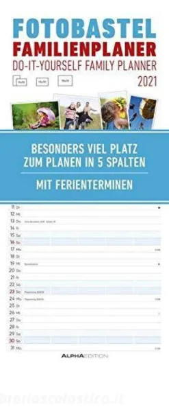 Calendario 2021 Do it yourself Family Planner 21x45