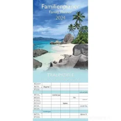 Calendario 2024 Family Planner Dream Destinations cm 19,5x45
