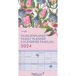 Calendario Family Planner 2024 GreenLine Jungle cm 22x45